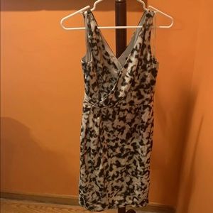 Ann Taylor Leopard-Print Dress Sleeveless